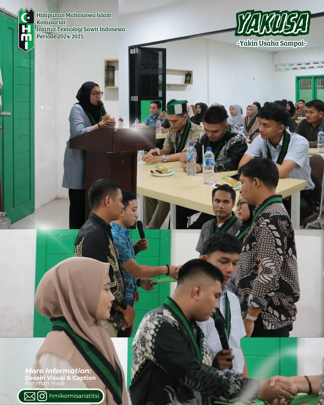  Latihan Kader 1 (Basic Training) Himpunan Mahasiswa Islam (HMI) Cabang Medan, yang dimotori oleh panitia pelaksana HMI Komisariat Institut Teknologi Sawit Indonesia (ITSI).