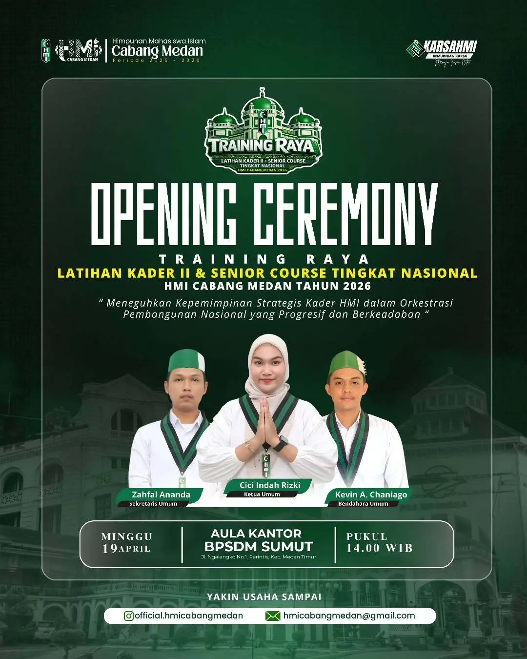 Training Raya HMI Cabang Medan Periode 2025-2026