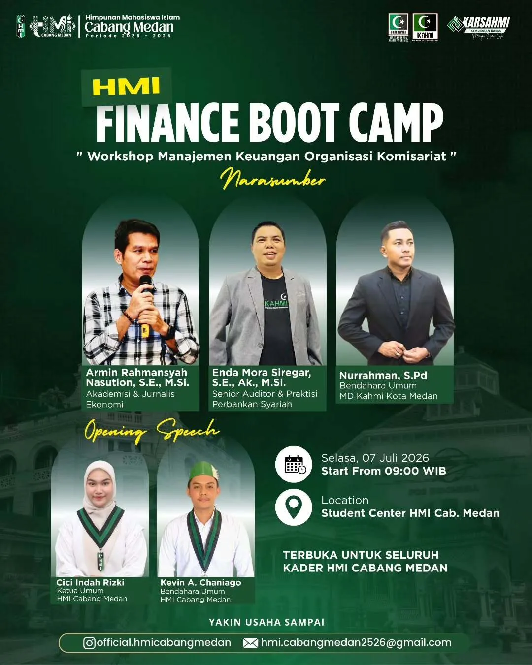 HMI Finance Boot Camp: Workshopn Manajemen Keuangan Organisasi Komisariat